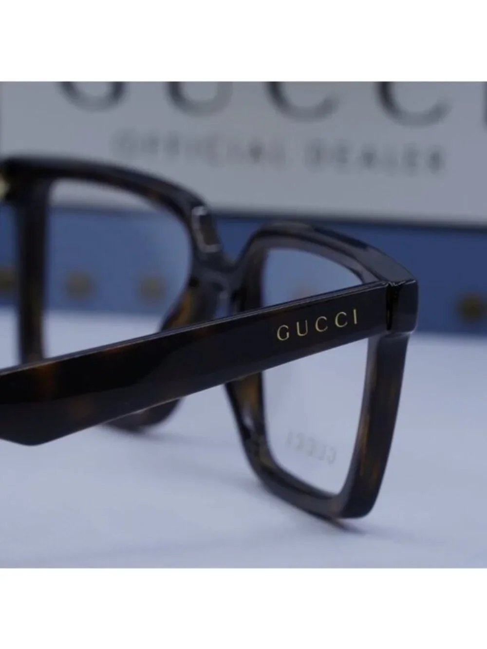 Gucci GG1540O 002 Square Eyeglasses 52mm Dark Havana